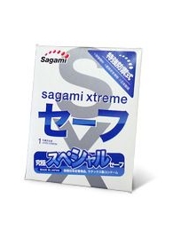 Презерватив Sagami Xtreme Ultrasafe с двойным количеством смазки - 1 шт. - Sagami - купить с доставкой в Майкопе