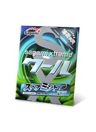 Презерватив Sagami Xtreme Mint с ароматом мяты - 1 шт. - Sagami - купить с доставкой в Майкопе
