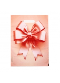 Пакет с принтом в виде банта с вырубной ручкой (30х40 см) - Сима-Ленд - купить с доставкой в Майкопе