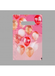 Пакет «Праздничные шары» с вырубной ручкой (20х30 см) - UPAK LAND - купить с доставкой в Майкопе