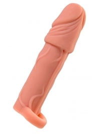 Телесная удлиняющая насадка с подхватом - 16 см. - ToyFa - в Майкопе купить с доставкой