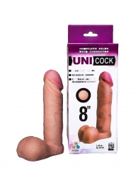 Фаллическая насадка для страпона UNICOCK 8  - 20 см. - LOVETOY (А-Полимер) - купить с доставкой в Майкопе