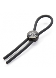 Тёмно-серое эрекционное кольцо с зажимом Again and Again Adjustable Cock Ring - Fifty Shades of Grey - в Майкопе купить с доставкой