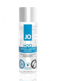 Охлаждающий лубрикант на водной основе JO Personal Lubricant H2O COOLING - 60 мл. - System JO - купить с доставкой в Майкопе