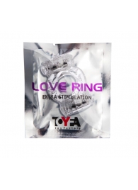 Прозрачное виброкольцо с двумя вибропульками - Toyfa Basic - в Майкопе купить с доставкой