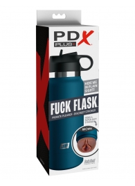 Смуглый мастурбатор-вагина в синей колбе F*ck Flask - Pipedream - в Майкопе купить с доставкой