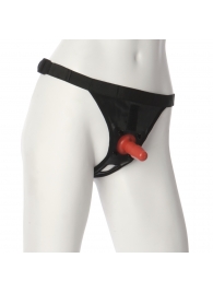 Трусики со штырьком для фиксации насадок Ultra Harness with Plug - Doc Johnson - купить с доставкой в Майкопе