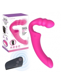 Розовый безремневой страпон Straples Strap-On Dildo - Erokay - купить с доставкой в Майкопе
