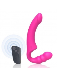 Розовый безремневой страпон Straples Strap-On Dildo - Erokay - купить с доставкой в Майкопе
