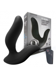 Черный вибромассажер простаты 3,5’’ Remote Control Curve P-spot Massager - 12 см. - Erokay - в Майкопе купить с доставкой