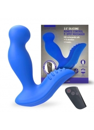 Синий вибромассажер простаты 3,5’’ Remote Control P-spot Massager - 12,5 см. - Erokay - в Майкопе купить с доставкой