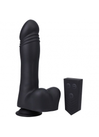 Черная мини-машина на присоске Piston Thruster - Doc Johnson - купить с доставкой в Майкопе