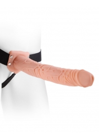 Фаллопротез телесного цвета Hollow Strap-On - 29 см. - Pipedream - купить с доставкой в Майкопе