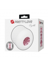 Белый сквозной мастурбатор Crystle - Baile - в Майкопе купить с доставкой