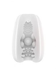 Белый мастурбатор-яйцо Bisedze - LoveStore - в Майкопе купить с доставкой