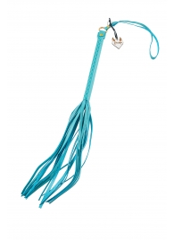 Голубая кожаная плеть - 50 см. - Pecado - купить с доставкой в Майкопе