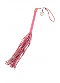 Розовая кожаная плеть - 50 см. - Pecado - купить с доставкой в Майкопе