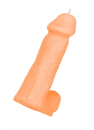 Оранжевая сувенирная свеча «Пенис» - Pecado - купить с доставкой в Майкопе