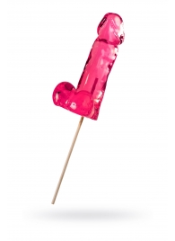 Розовый леденец в форме члена со вкусом айриш крим - 173 гр. - Sosuчki - купить с доставкой в Майкопе