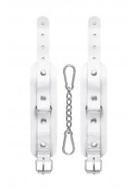 Белые узкие наручники-браслеты со скруглёнными углами - Pecado - купить с доставкой в Майкопе