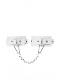 Белые мини-оковы со скруглёнными углами - Pecado - купить с доставкой в Майкопе