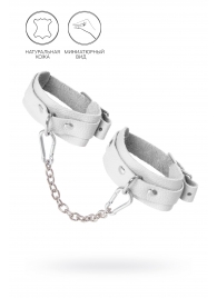 Белые мини-оковы со скруглёнными углами - Pecado - купить с доставкой в Майкопе