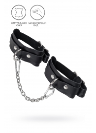 Черные мини-оковы со скруглёнными углами - Pecado - купить с доставкой в Майкопе