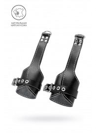 Черные подвесы с белой строчкой - Pecado - купить с доставкой в Майкопе