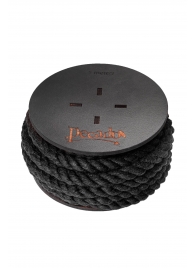 Черная веревка для шибари на катушке - 5 м. - Pecado - купить с доставкой в Майкопе