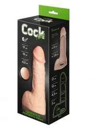 Телесный фаллоудлинитель с мошонкой Cock Next - 17 см. - LOVETOY (А-Полимер) - в Майкопе купить с доставкой