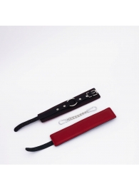 Черно-красные кожаные оковы - Crazy Handmade - купить с доставкой в Майкопе