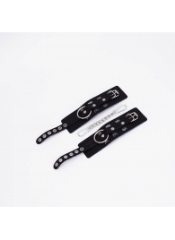 Черные кожаные наручники Sex - Crazy Handmade - купить с доставкой в Майкопе