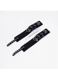 Черные кожаные оковы Sex - Crazy Handmade - купить с доставкой в Майкопе