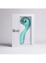 Бирюзовый вибромассажёр с деликатными токами - Youvic - купить с доставкой в Майкопе