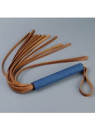 Плеть с джинсовой ручкой «Дикий Запад» - 60 см. - Sitabella - купить с доставкой в Майкопе