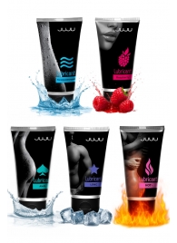 Набор из 5 лубрикантов JUJU (увлажняющий, Hot+, Long, Anal, малина) - JuJu - купить с доставкой в Майкопе