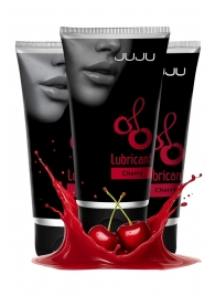 Набор из 3 съедобных лубрикантов JUJU со вкусом вишни - JuJu - купить с доставкой в Майкопе