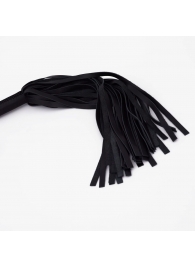 Черный кожаный флоггер - 45 см. - Crazy Handmade - купить с доставкой в Майкопе