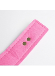 Черно-розовый ошейник с золотистой фурнитурой - Crazy Handmade - купить с доставкой в Майкопе