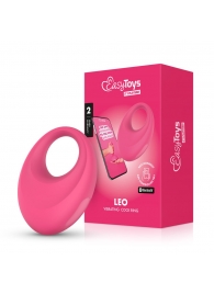 Розовое интерактивное эрекционное виброкольцо Leo - Easy toys - в Майкопе купить с доставкой