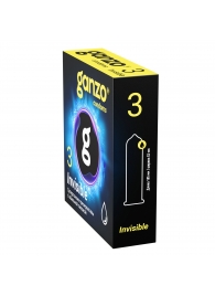 Супертонкие презервативы Ganzo Invisible - 3 шт. - Ganzo - купить с доставкой в Майкопе