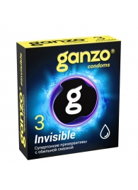 Супертонкие презервативы Ganzo Invisible - 3 шт. - Ganzo - купить с доставкой в Майкопе