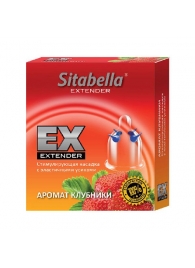 Стимулирующая насадка Sitabella Extender  Клубника - Sitabella - купить с доставкой в Майкопе