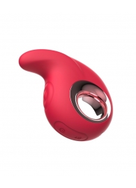 Красный клиторальный массажер с функцией постукивания - Secwell