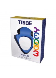 Синее эрекционное кольцо Wooomy Tribeс с вибрацией - Adrien Lastic - в Майкопе купить с доставкой