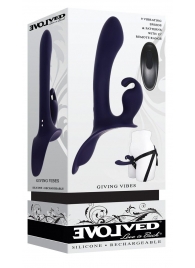 Женский страпон с вибрацией Giving Vibes - Evolved - купить с доставкой в Майкопе