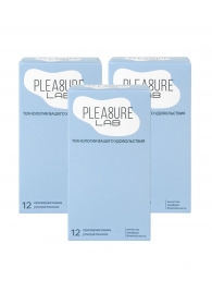 Набор из 3 упаковок ультратонких презервативов Pleasure Lab (по 12 шт.) - Pleasure Lab - купить с доставкой в Майкопе