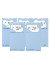 Набор из 5 упаковок ультратонких презервативов Pleasure Lab (по 12 шт.) - Pleasure Lab - купить с доставкой в Майкопе