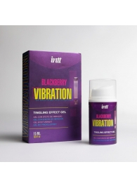 Стимулирующий гель с эффектом вибрации Blackberry Vibration - 15 мл. - INTT - купить с доставкой в Майкопе