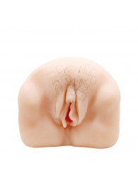 Телесный мастурбатор-вагина с оволосением и вибрацией - Baile - в Майкопе купить с доставкой